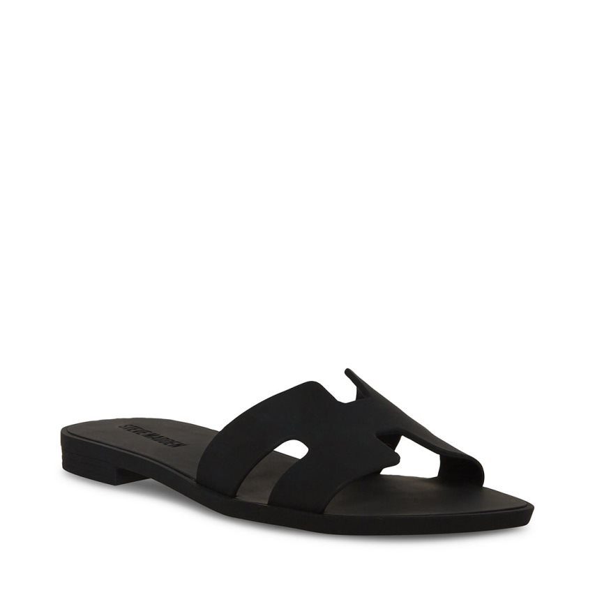 Sandalias de Diapositivas Steve Madden Hadyn-j Mujer Negras | ES PISE61